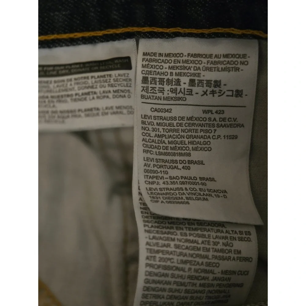 Levis 559 Mens 52×32 Relaxed Straight Jeans  Big & Tall Dark Wash 01559-2765
